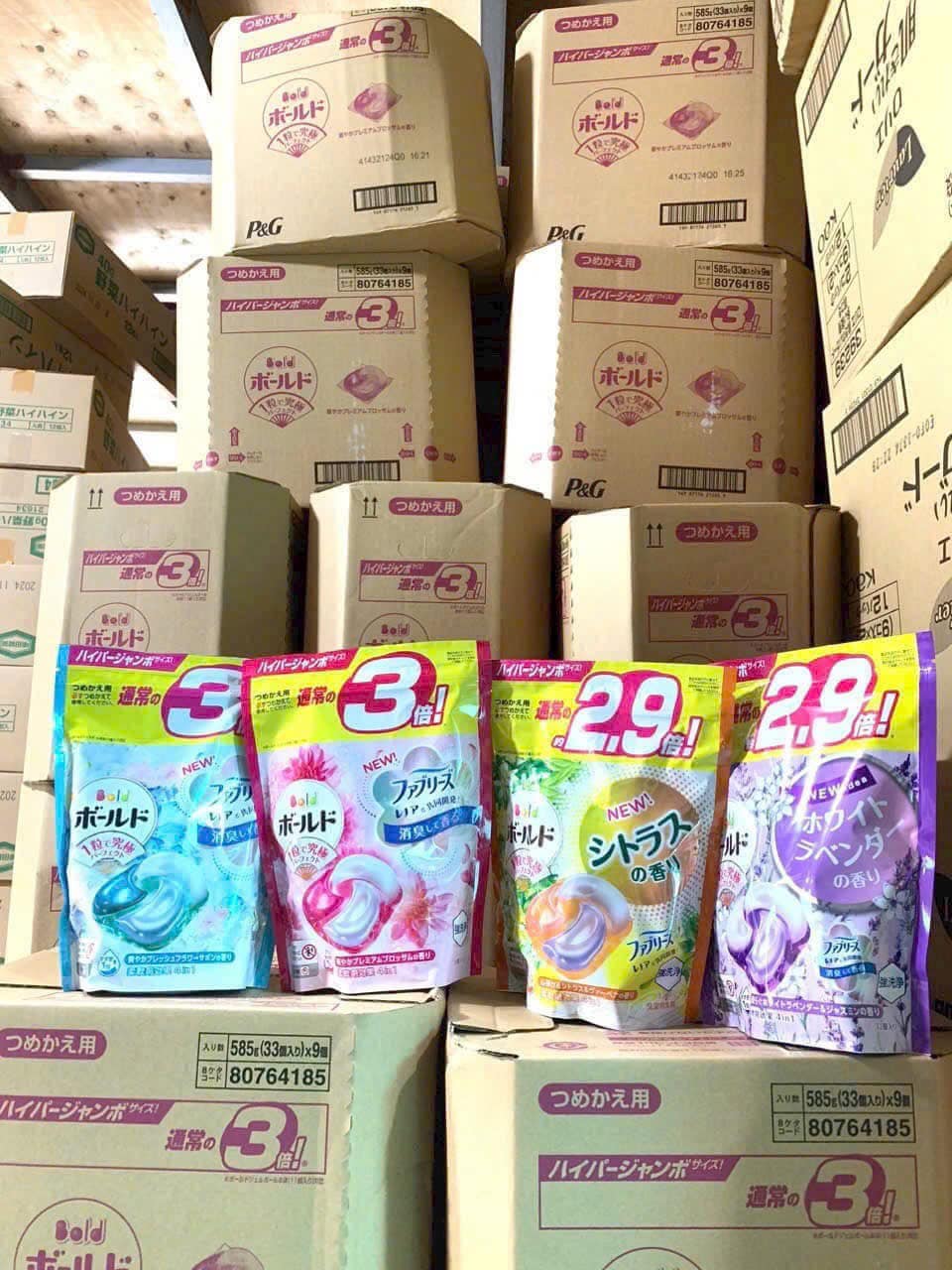 Viên giặt 3D Nhật Bản 4 in 1, 39 viên (ngẫu nhiên)