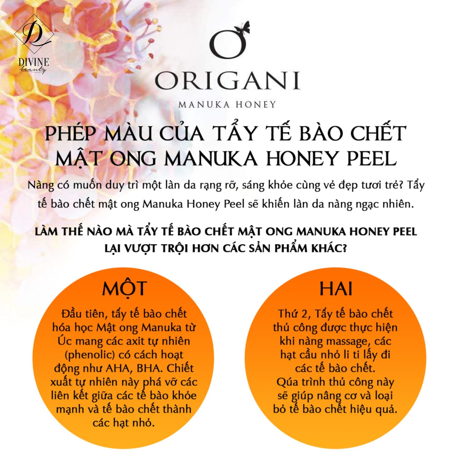 Mặt Nạ Tẩy Tế Bào Da Chết Origani Manuka Honey Peel
